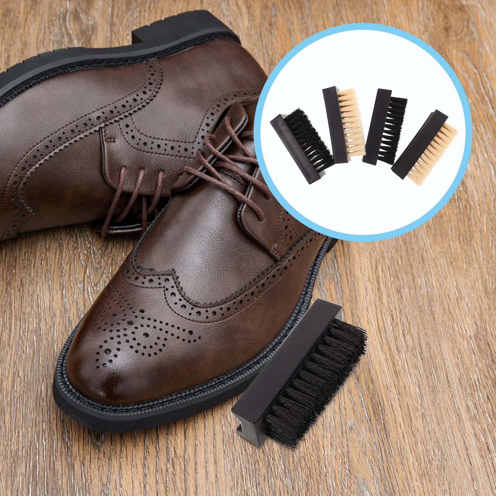 Sneaker Care For Suede - 4Pcs Multifunction Shoe Brush Set Soft