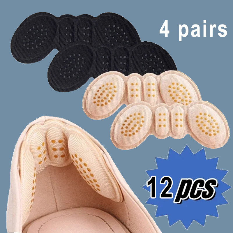Heel Liner Grip - 4Pairs Heel Pads for Shoes Too