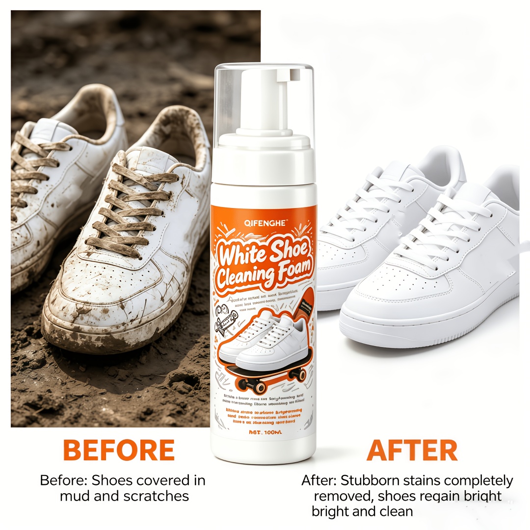 Portable No Rinse White Shoe C - đánh giá và giá Sneaker Care Foam