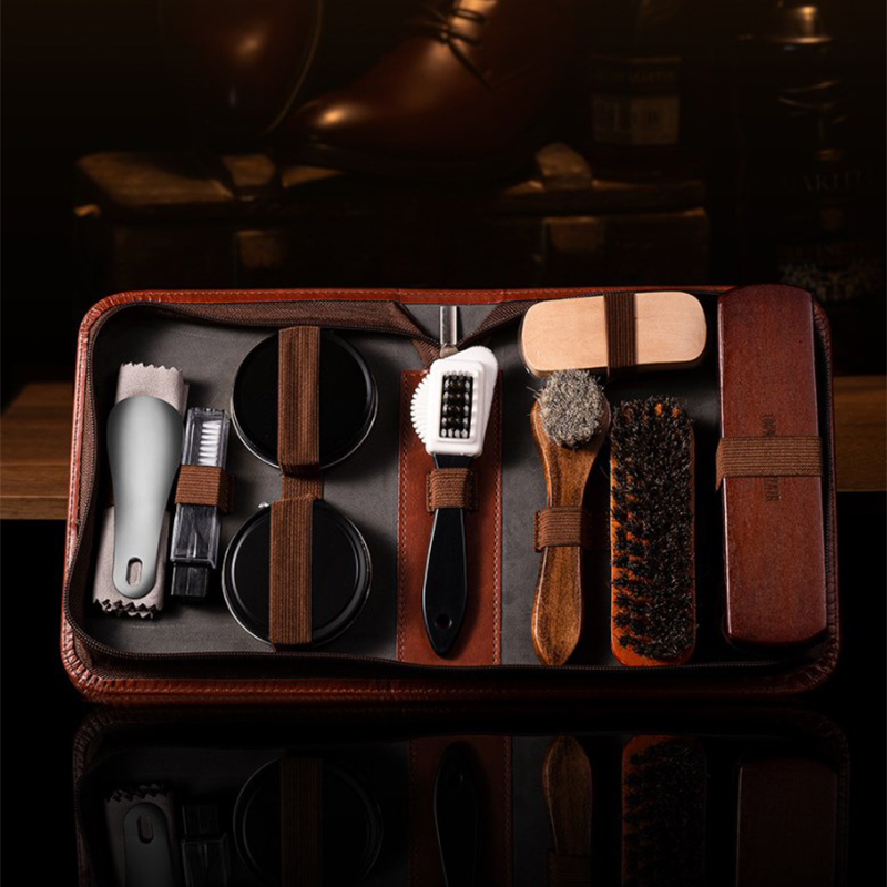 HorseHair Shoe Brush Set Leath - đánh giá và giá Sneaker Cleaning Kit
