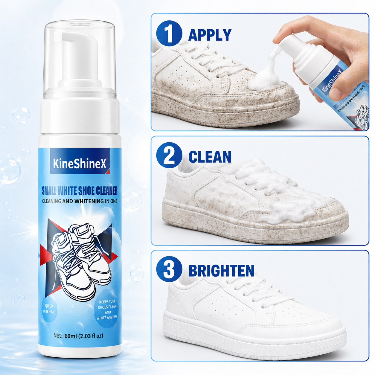 Gihen Shoe Cleaner Kits Water- - đánh giá và giá Sneaker Cleaning Kit